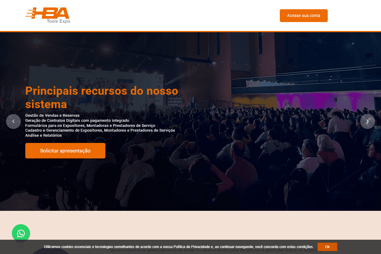 HBA Expo Tools — captura da tela inicial